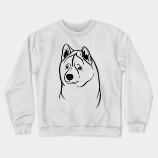 American Akita (Black and White) Crewneck Sweatshirt